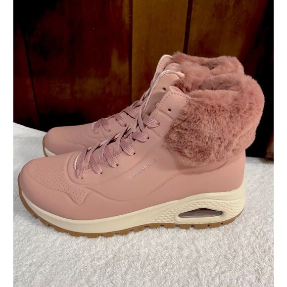 Skechers Uno Rugged - Fall Air 167274 Color: Rose Women’s Size 9.5 Sneaker Boots - Picture 6 of 15